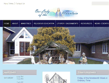 Tablet Screenshot of ourladyofthemountain.org